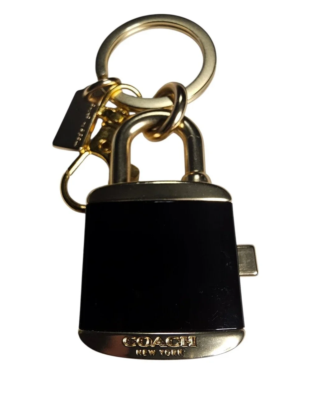 Coach Lock And Key Bag Charm Key Ring